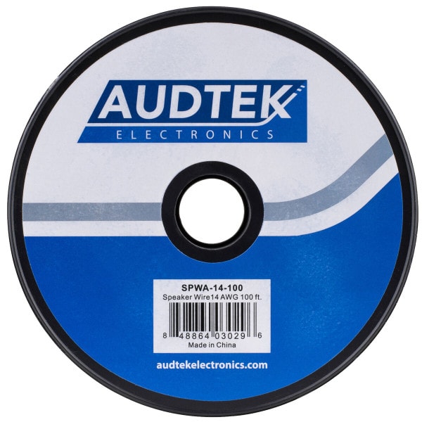 Main product image for Audtek SPWA-14-100 100 ft. 14 AWG CCA Speaker Wire 100 ft. Spool 100-036